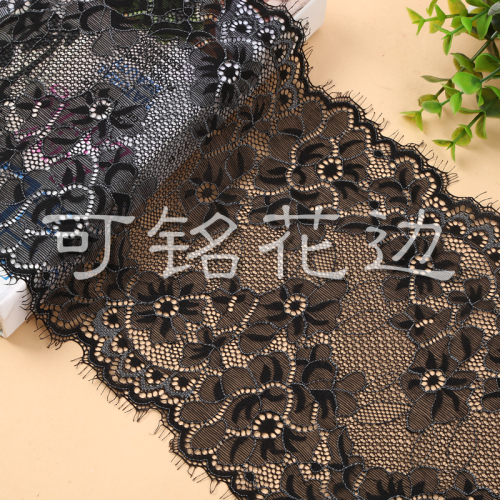 black elastic lace fabric diy clothing tube top accessories cloth