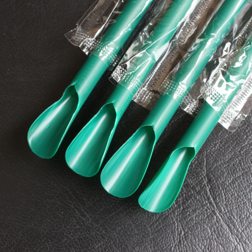Thick Green Straw with Chopsticks Straw Independent Film Packaging Spoon Plastic Straw