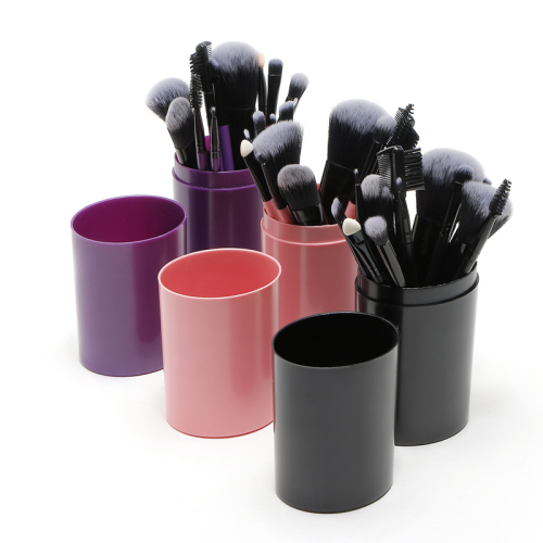 12 PCs Plastic Bin Makeup Brush Set Professional Makeup Brushes in Stock Wholesale Factory Direct Sales