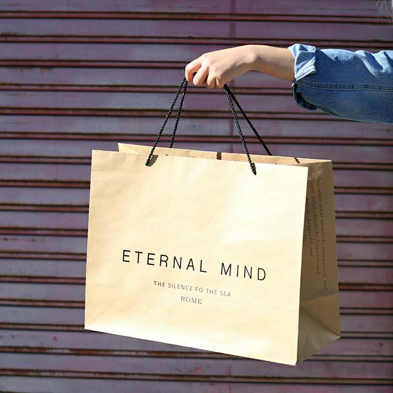 simple environmental protection shopping bag kraft paper bag
