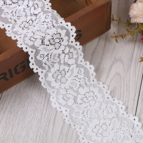 Factory Direct 7cm Wide Elastic Hollow Embroidery Lace lace Skirt Decoration Accessories