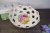 Fruit plate crystal fruit plate confectionery plate cake plate dry fruit plate ceramic hollow fruit plate