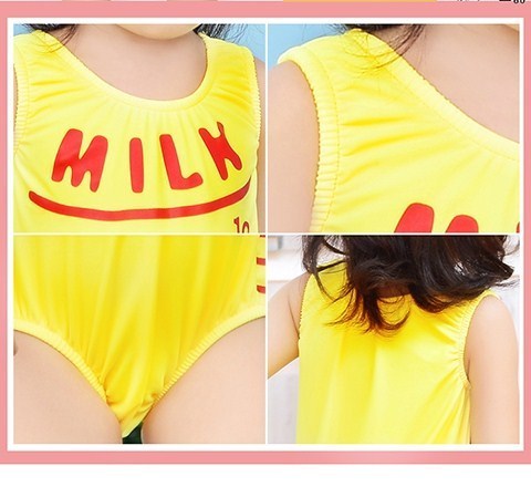new baby one-piece cartoon men and women baby swimsuit 0-3 years old hot spring swimming pool