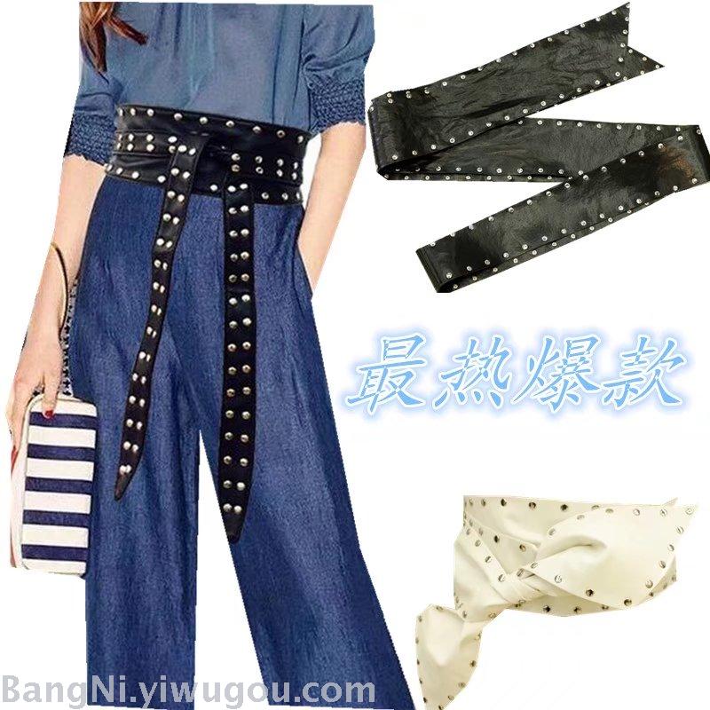 Europe and the October explosions rivet Ribbon to work with various style winter coat decorative bel