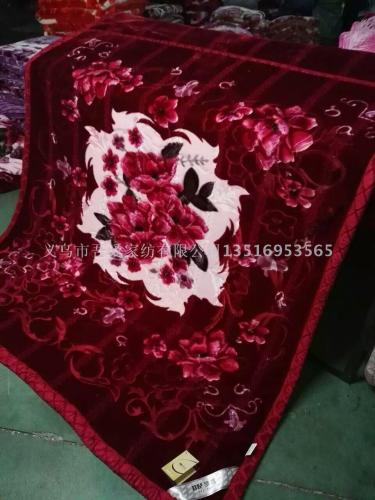 wedding blanket winter double-layer thickened blanket single double blanket laschel blanket bedding