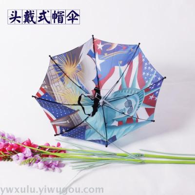 Full print heat transfer printing sunshade hat umbrella advertising gifts sunny rain fishing umbrella