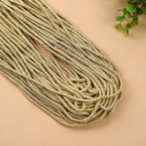 Ornament Clothing Special Line Elastic Metallic Cord Twisted String Gold and Silver Wire