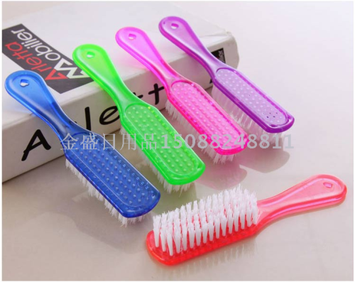 Shoe Brush Plastic Brush Soft Hair Crystal Brush Shoe-Brush Multifunctional Floor Brush Cleaning Clothes Brush Clothes Cleaning Brush 