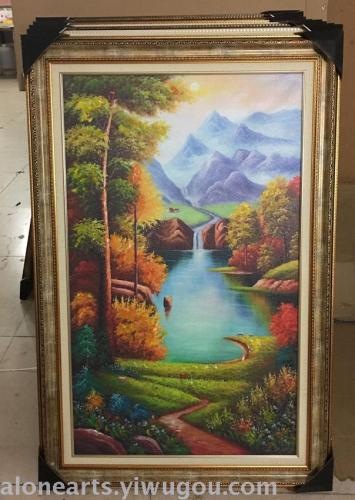 hotel home decorative 3d painting european landscape hand-painted oil painting