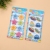 The refrigerator is affixed with magnetic stickers on children's early education cartoon cute magnetic stickers.