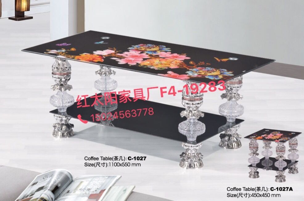 Supply Factory Outlet Minimalist Modern Living Room Glass Coffee Table