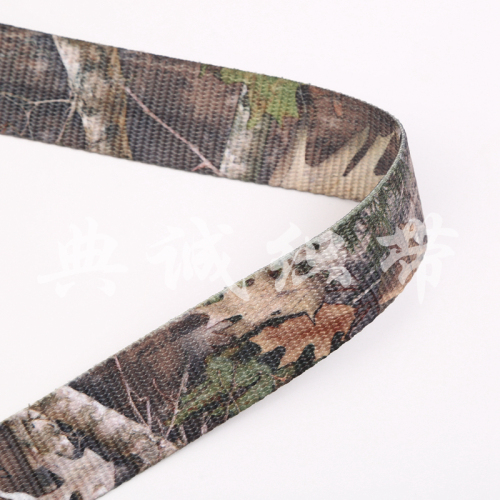 guancheng weaving fine-density ribbon accessories with camouflage printing