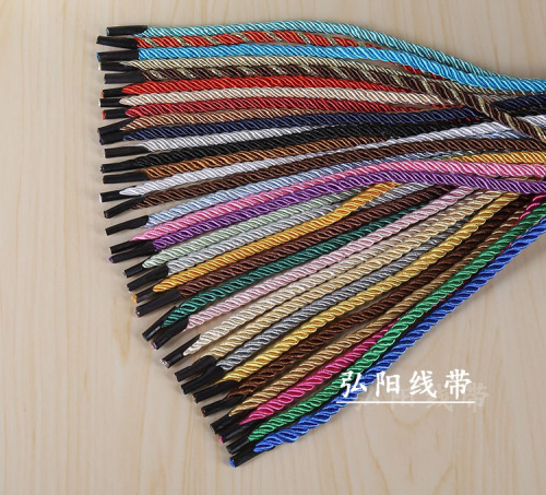 5mm color three-strand rope packaging portable rope polyester rope three-strand twisted rope gift carrying rope carton bag rope