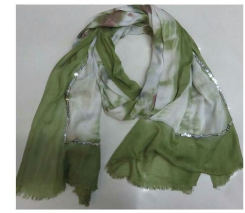 new women‘s scarf tie-dyed sequined lace-up scarf
