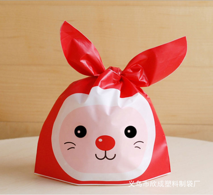 Baking Bag Rabbit Ears Candy Bag Christmas Eve Fruit Snack B...