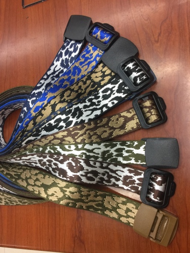 imitation nylon ribbon nylon ribbon outdoor supplies japanese buckle belt leopard print canvas belt