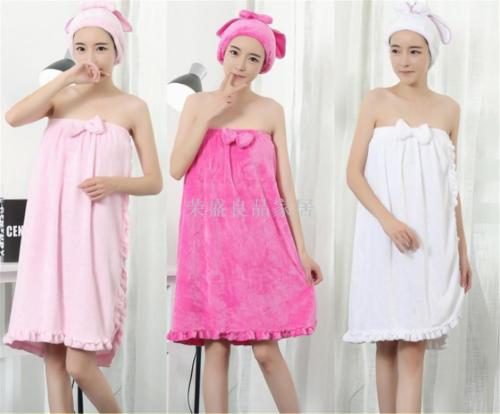 bath towel adult super soft cute wearable bath skirt wrapped chest female sexy bath towel absorbent strong korean style large bath towel