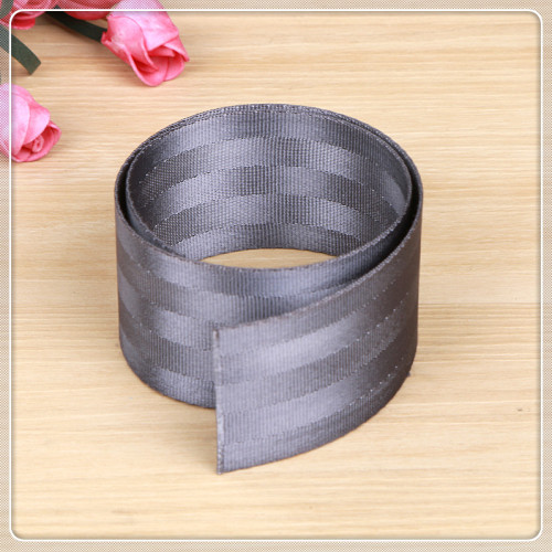 factory direct sales 5cm gray 5 striped ribbon a large number of spot goods bulk sales children‘s car safety belt ribbon