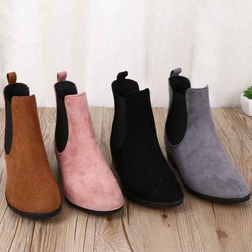 retro british style pointed toe middle high top women‘s casual shoes with various colors and styles factory direct sales