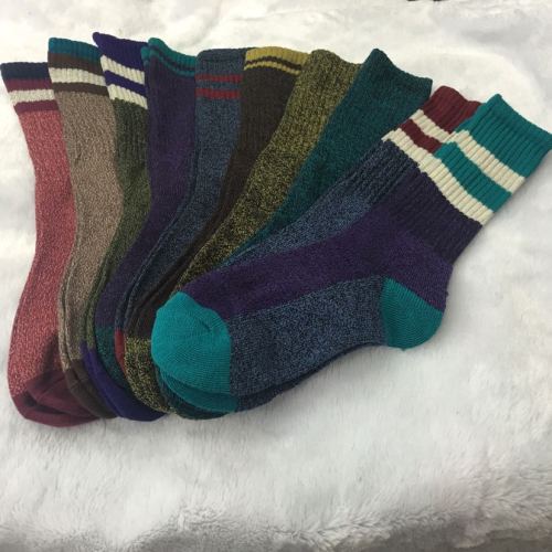 stall ab yarn foreign trade men‘s socks semi-brushed socks sports socks warm socks two-bar socks mid-calf socks