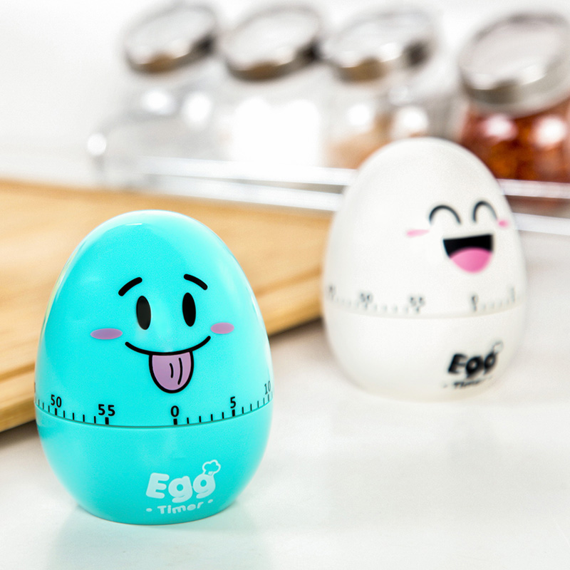 Supply Cute Cartoon Eggs Mechanical Timer Kitchen Bake Timer Countdown Student Learning Reminder