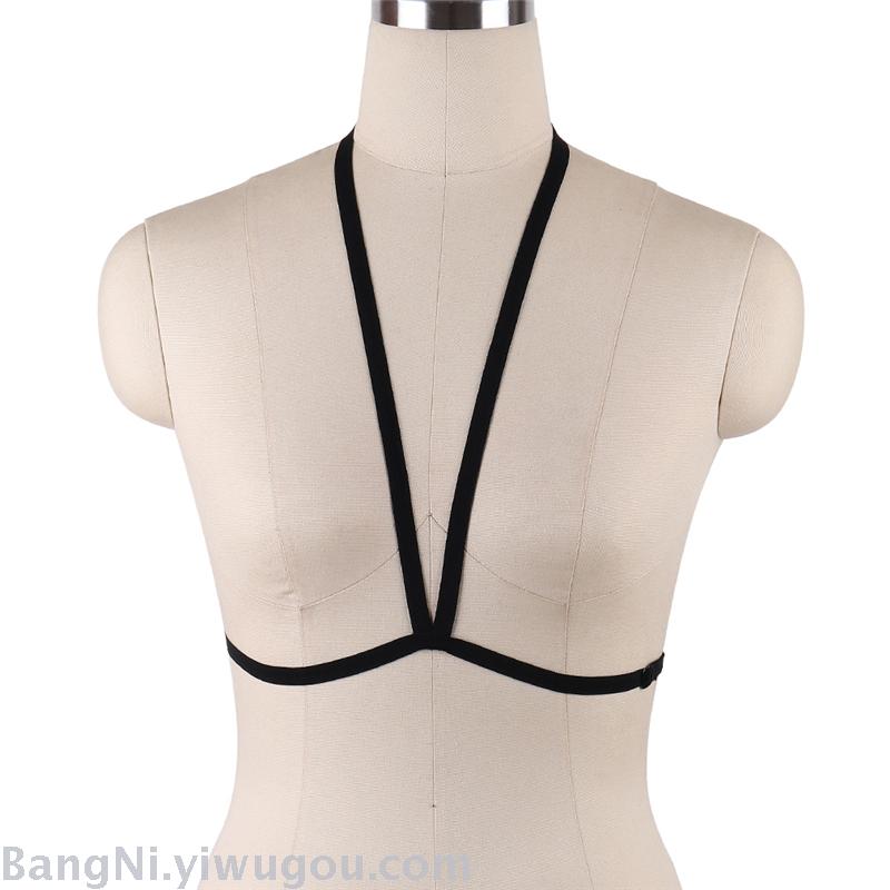 AliExpress sexy body cage hanging neck bra fashion adjusting strap harness underwear dance clothes