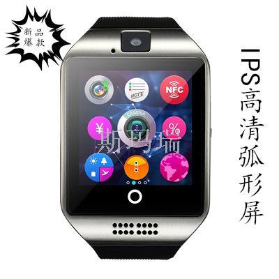 Q18 Hot explosion curved curved screen high-end smart card call watch Bluetooth watch