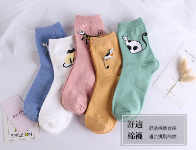 Cotton cats female socks candy socks students socks cheap socks spread socks warm socks stockings cartoon animal socks