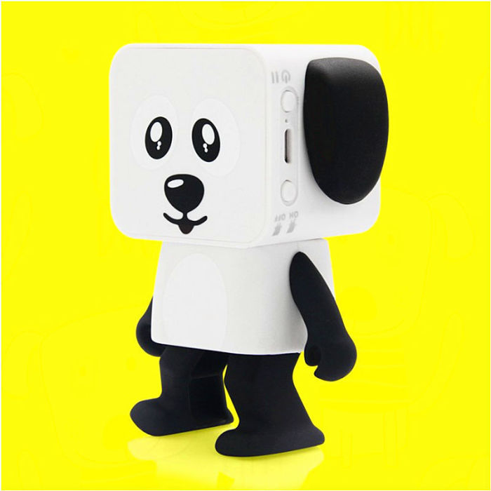 新款多功能机器人蓝牙音响小方形小狗智能跳舞小方机器人蓝牙音箱