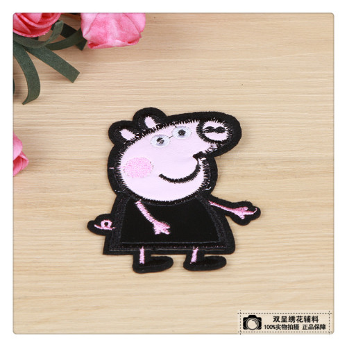 Cartoon Mouse Cute Embroidery Flower Sticky Cloth Sticker Clothes Decorative Patch Hole Covering DIY Accessories