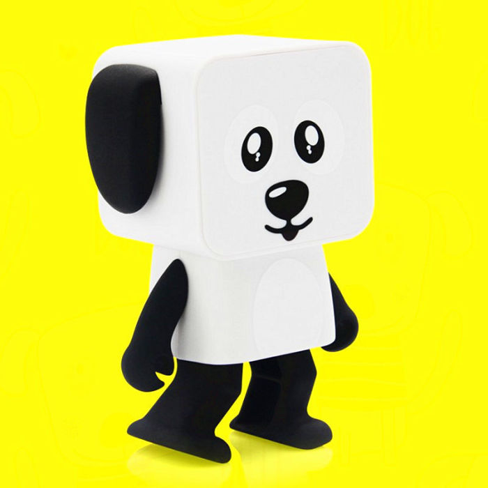 新款多功能机器人蓝牙音响小方形小狗智能跳舞小方机器人蓝牙音箱