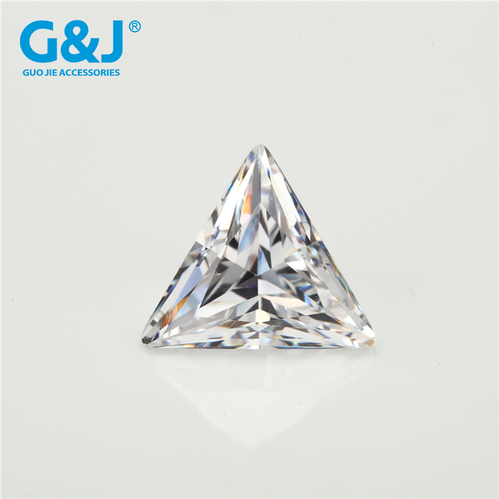 三角形水晶锆 立方氧化锆 比水晶料k9宝石更好的产品