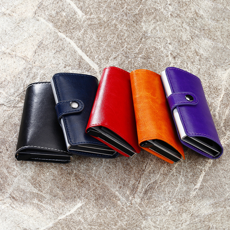 Card box anti - theft brush aluminum card bag for wallet security card case card case of credit card