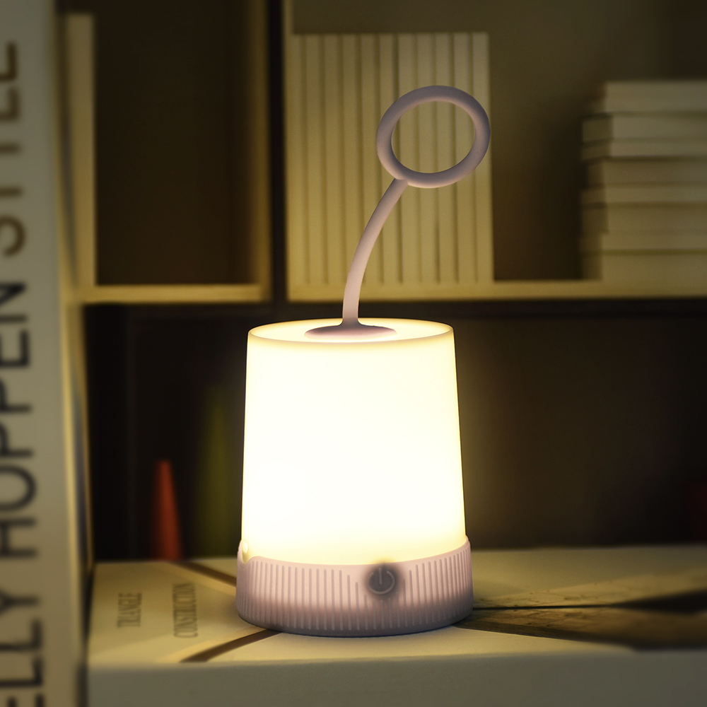 创意usb指环提手简约氛围灯 户外桌面野营灯led充电小夜灯