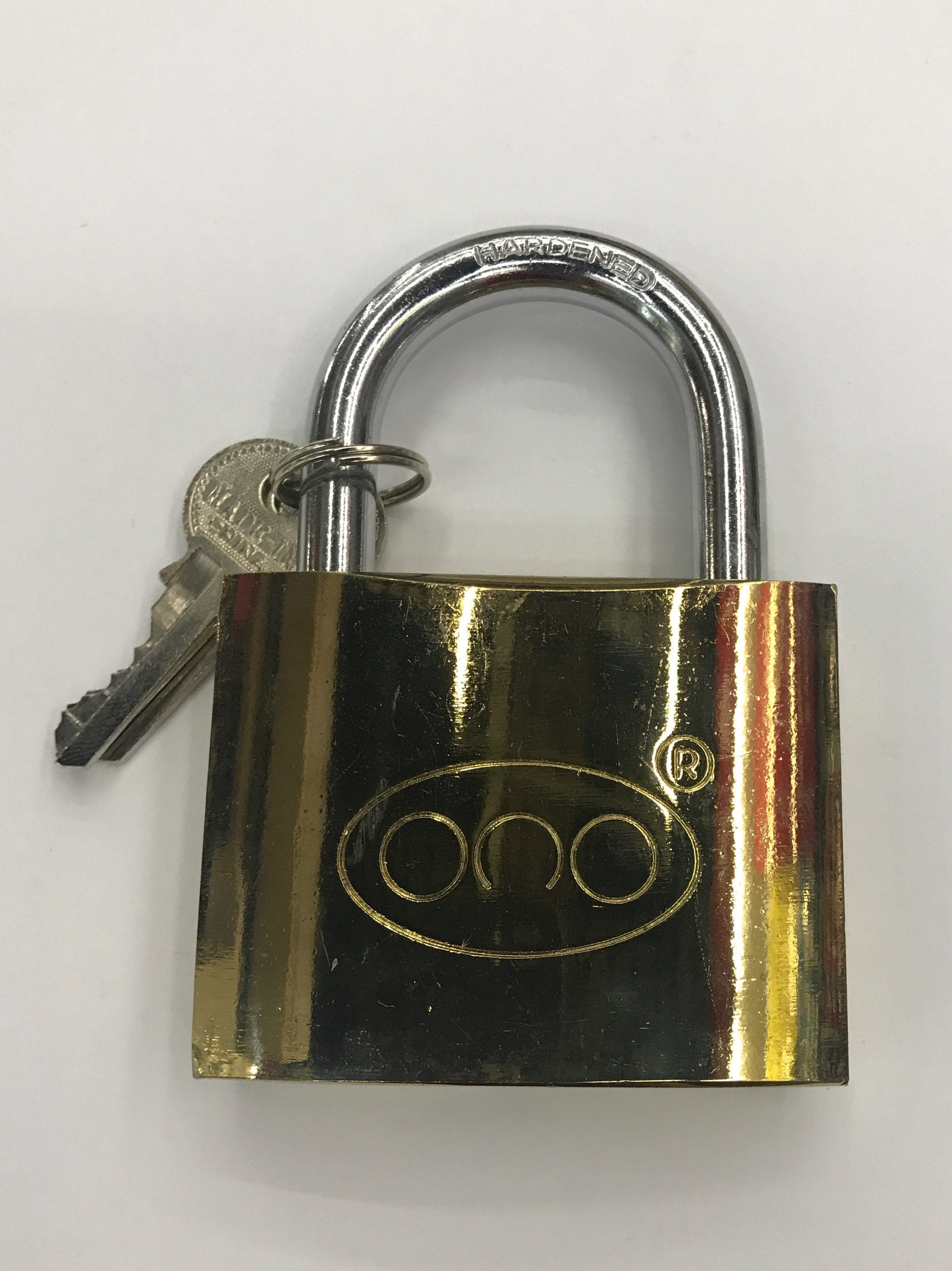 钛金锁 一字钥匙挂锁