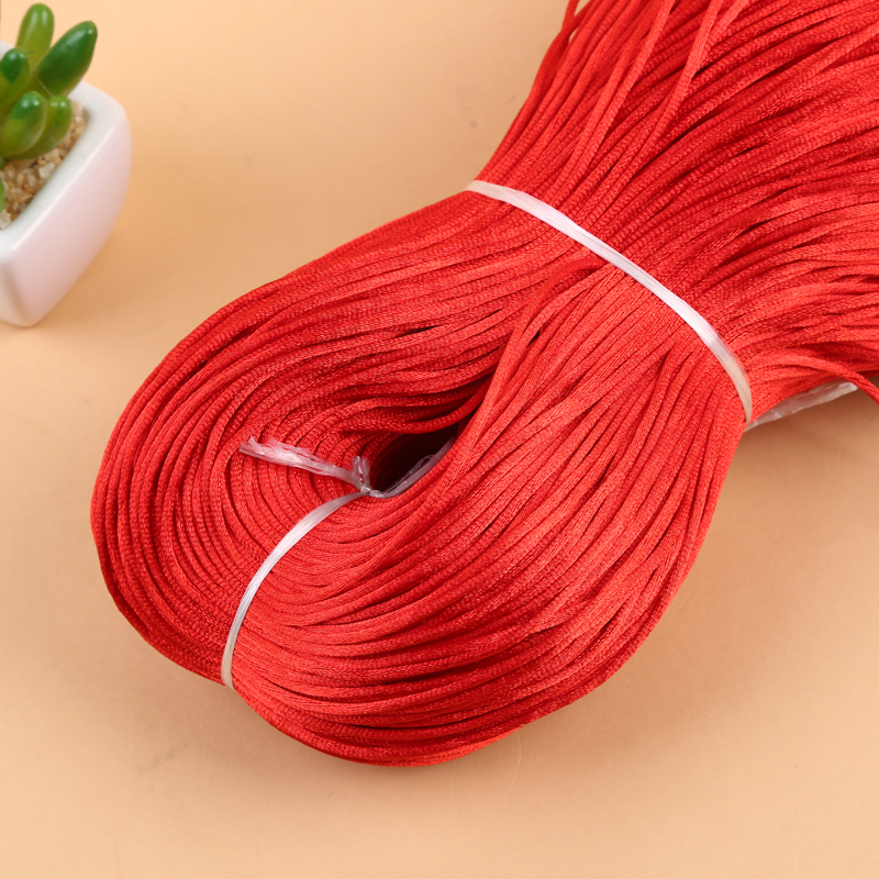 头饰发饰饰品用红色尼龙线 服装服饰中国结编织线 厂家直销