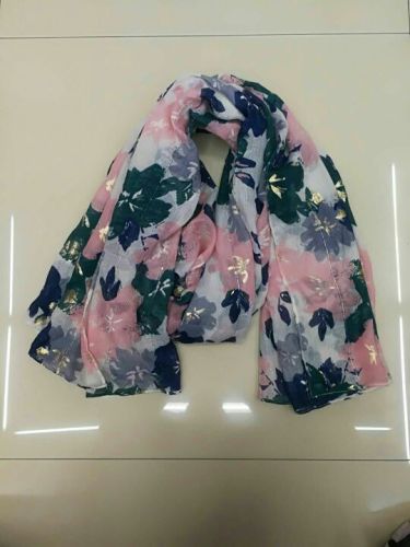 New Women‘s Scarf Spring and Autumn Butterfly Sequin Printing 