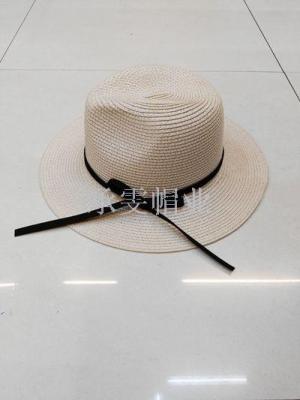 Cheng wen folding straw hat flat brimmed straw hat wide brimmed panama beach resort hat