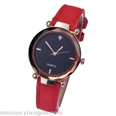 The new hot crystal face noble belt ladies watch plastic