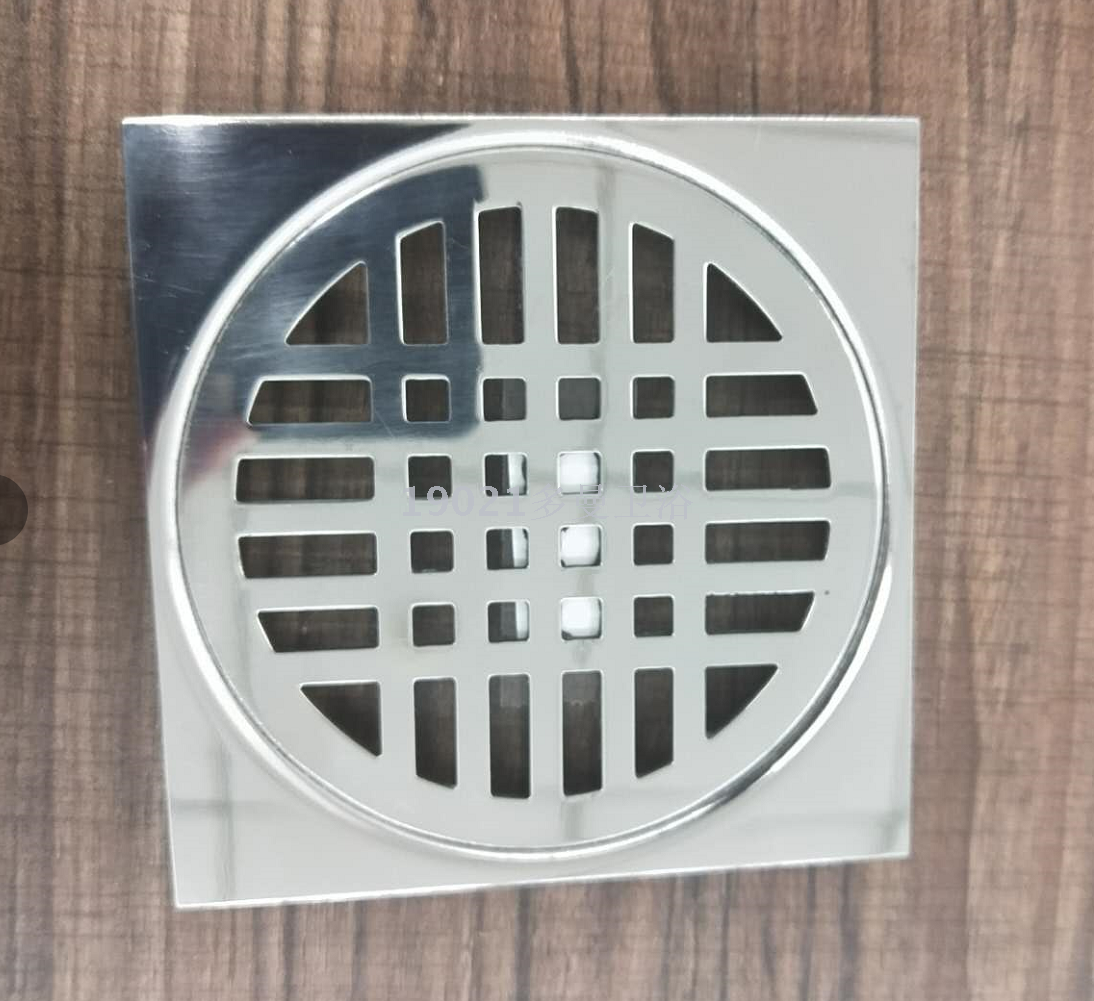 floor drain 201不锈钢单面镜面电镀地漏面板