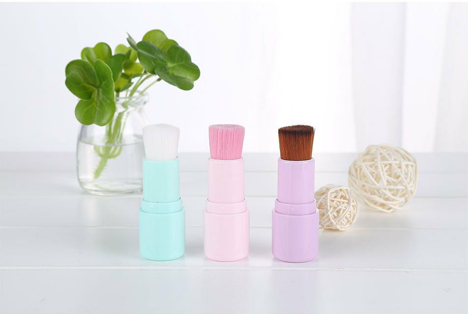 latina fashion retractable brush powder brush cosmetic tool