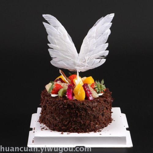 factory direct angel feather wings cake accessories decoration