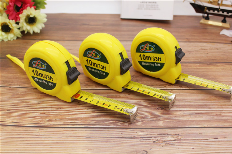 卷尺测量工具10米防摔耐磨钢卷尺测量卷尺10元店货源_豪有百货_义乌国