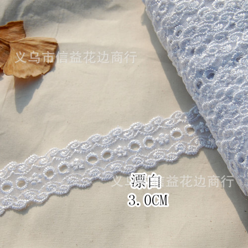 3.0cm polyester cotton lace embroidered lace clothing/home textile fabric accessories