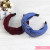 Korean version of the new high-end accessories hair hoop simple cloth art middle knot wide border slippery headdress