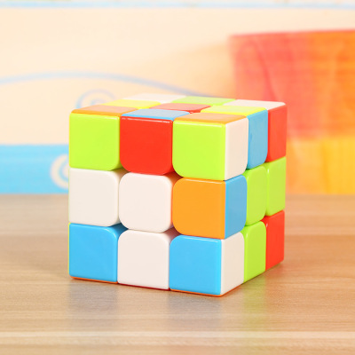 Manufacturers direct sale educational toys Third-order rubik's cube solid color Magic Cube