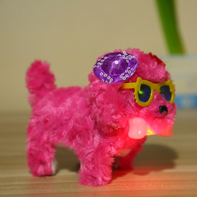 Electric toy puppy back dog will walk will call express light plush Electric toy manufacturers direct wholesale