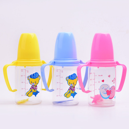 150ml movable handle standard caliber pc feeding bottle maternal and child supplies baby feeding bottle baby feeding bottle wholesale