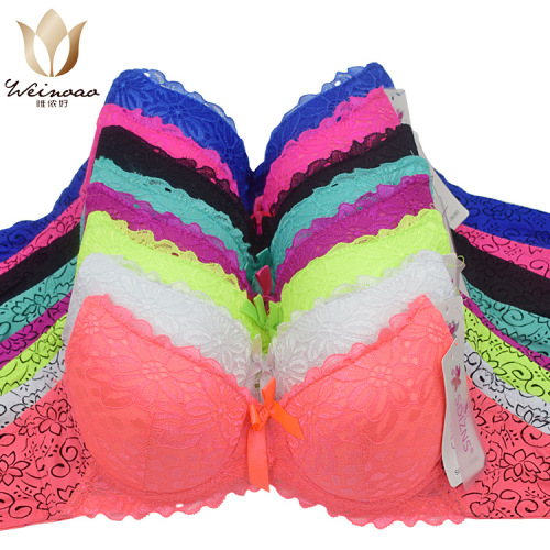 Full Lace Cup Thin Bra Foreign Trade Spot Women‘s Underwear New Yiwu Bra Bra Cross-Border Wholesalers