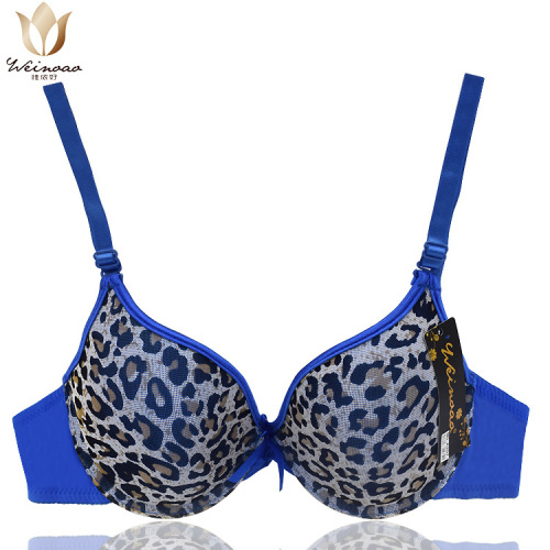 Women‘s Comfortable Sexy Leopard Print Bra Spot Foreign Trade Thin Underwear Yiwu Bra Bra Cross-Border Wholesale Firm